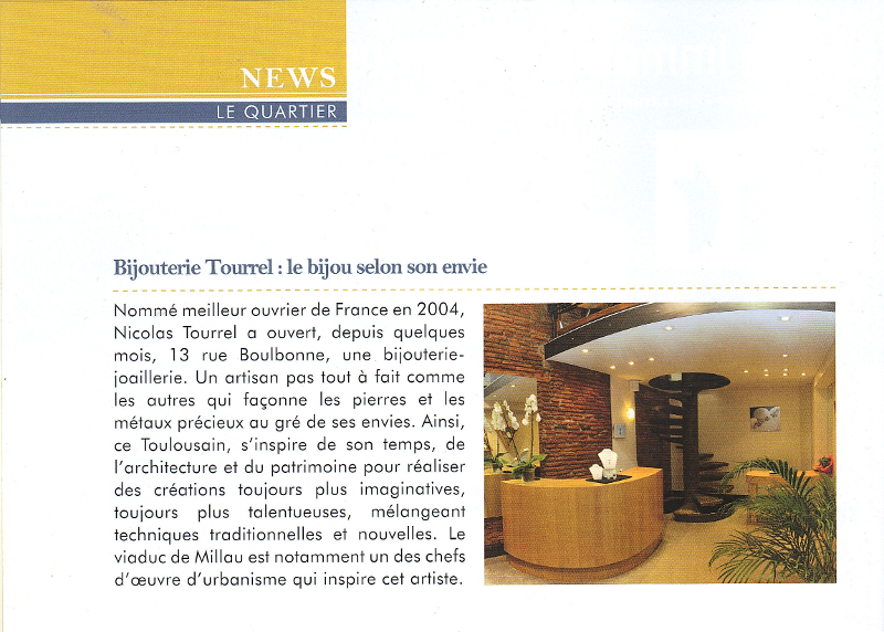 Nicolas Tourrel, article Le Quartier Saint Georges